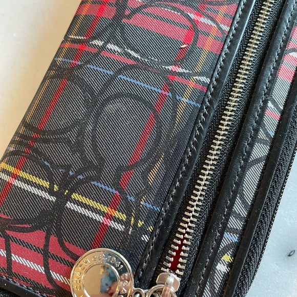 Coach Wristlet - Tartan Pattern - Picture 6 of 10